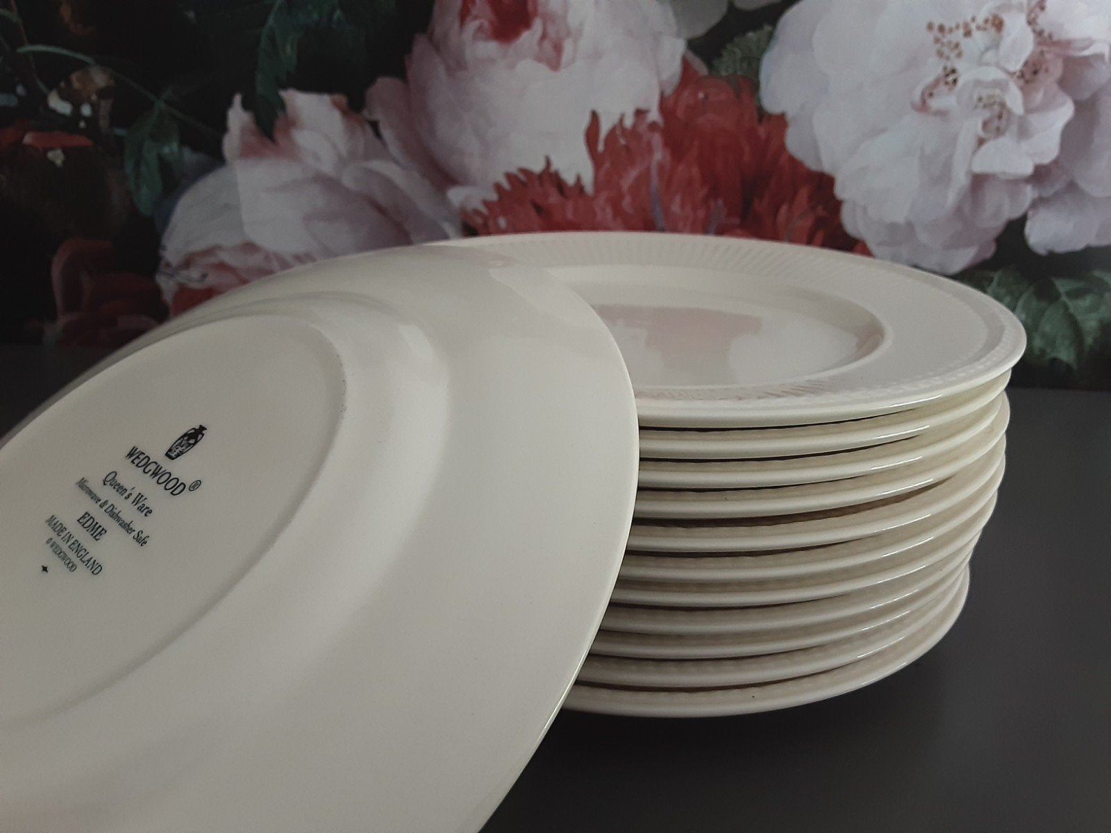 wedgwood Edme gebaksbordjes 18cm. per stuk in Nieuwstaat, Huis en Inrichting, Keuken | Servies, Ophalen, Zo goed als nieuw, Aardewerk
