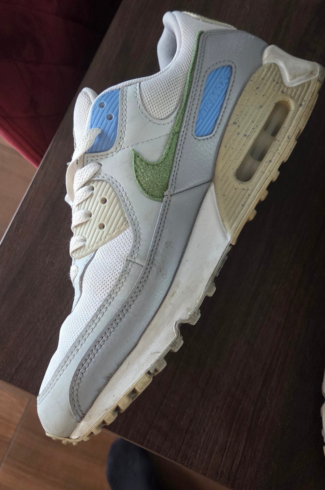 Nike Air Max 90 Sneakers - Maat 44, Wit, Sneakers of Gympen, Gedragen, Nike Air Max