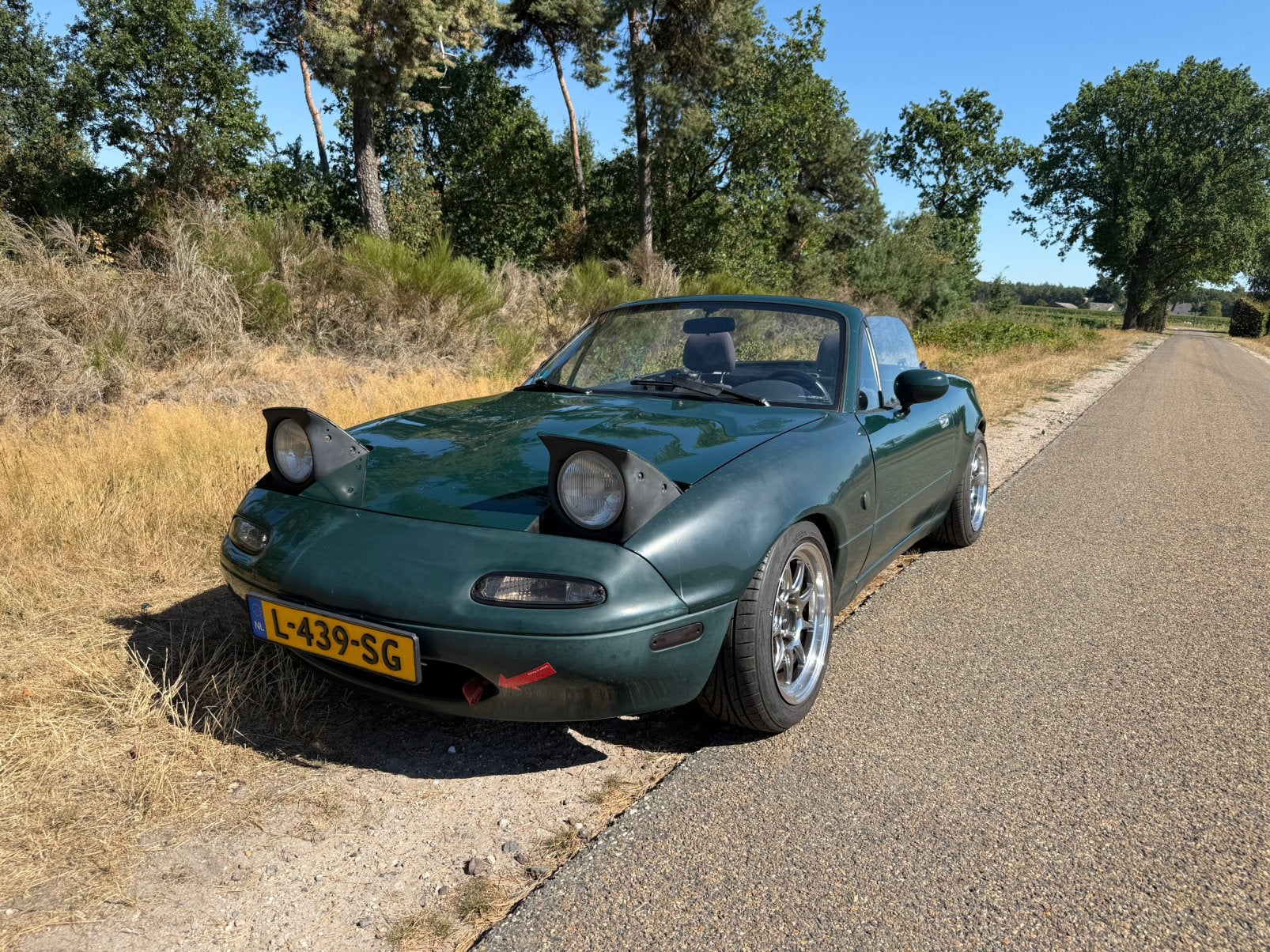 Mazda MX-5 NA 1.8 1995, Achterwielaandrijving, Zwart, 4 cilinders, Cabriolet