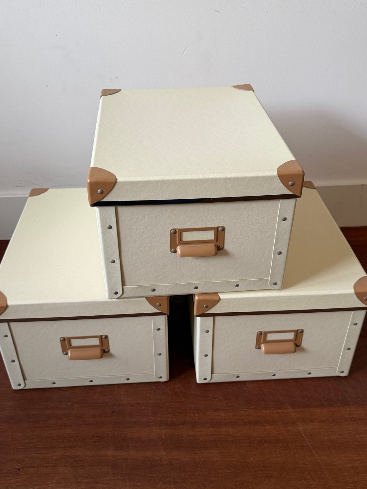 3x IKEA FJÄLLA Opbergdozen met deksel - Zo goed als nieuw, Doe-het-zelf en Verbouw, Doos, Minder dan 35 cm, Minder dan 50 cm, Ophalen of Verzenden