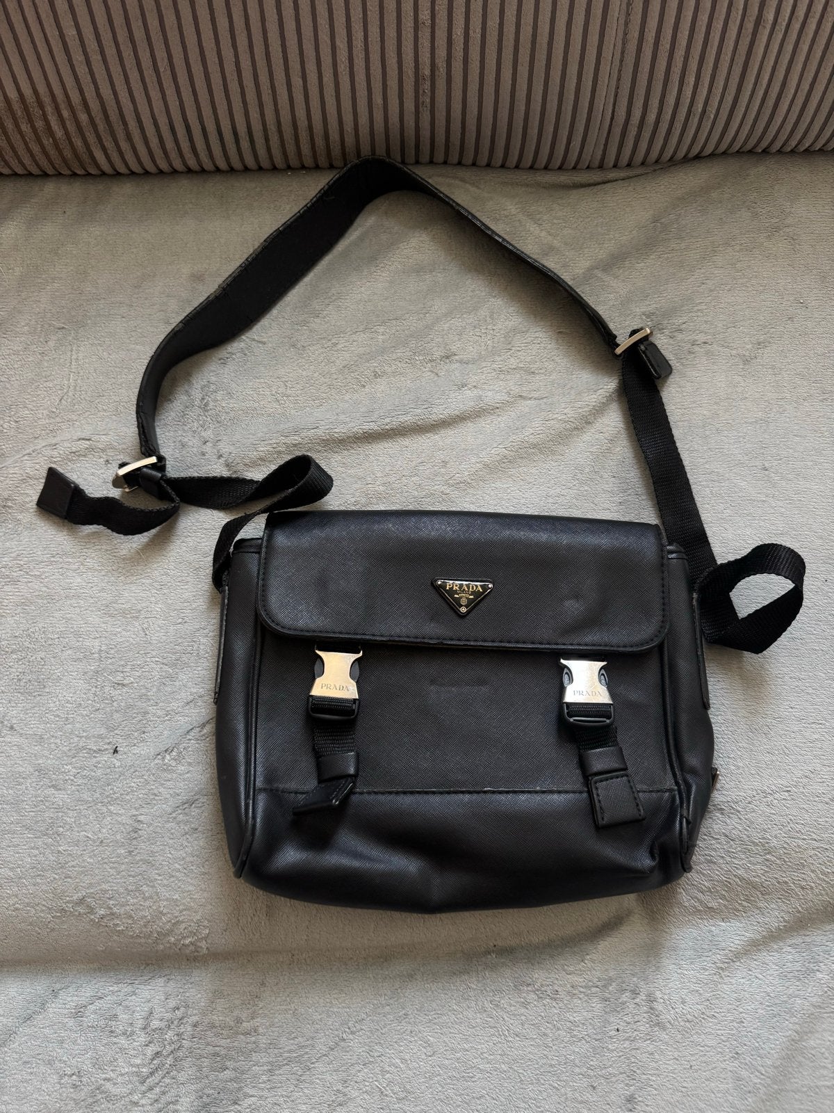 Prada Heren Tas Zwart - Gebruikt, Goede Staat, Overige merken, Gebruikt, Zwart, Ophalen of Verzenden