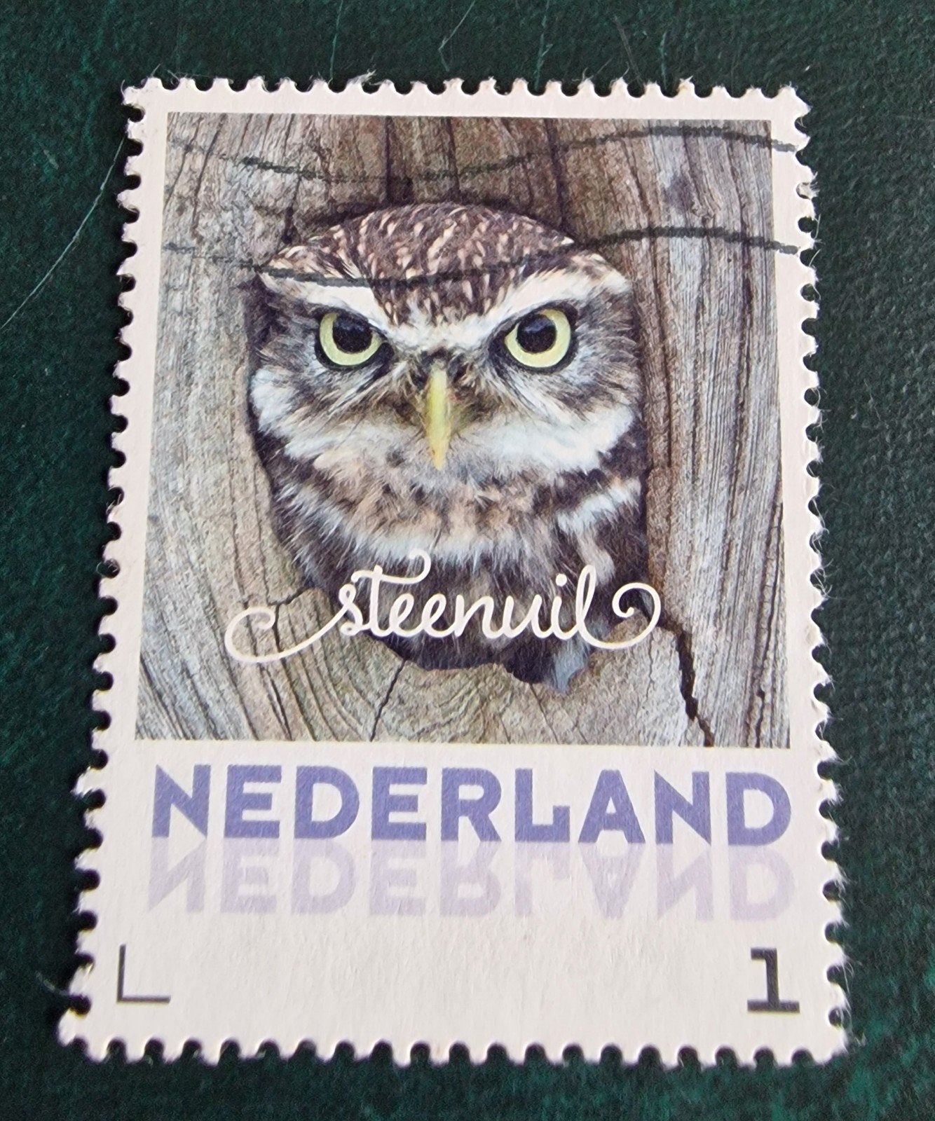 kv243 persoonlijke Nederland postzegel steenuil, Ophalen of Verzenden, Na 1940, Gestempeld