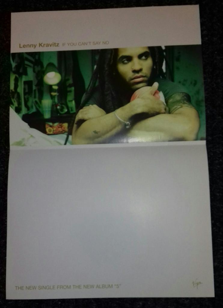 Lenny Kravitz PROMO POSTER If You Can't Say No 1998, Verzamelen, Verzenden, Zo goed als nieuw, Poster, Artwork of Schilderij