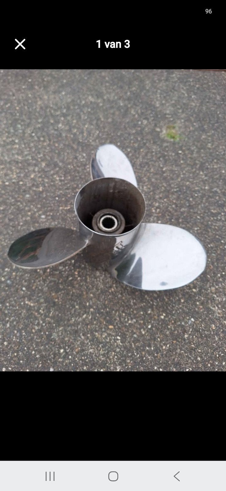 Quicksilver Speedboot Schroef 48 16644 A41 19P, Ophalen of Verzenden, Gebruikt