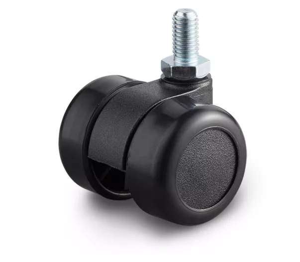 Meubelwiel 36 mm dubbelrol hard bout M8x15 mm, Ophalen, Nieuw