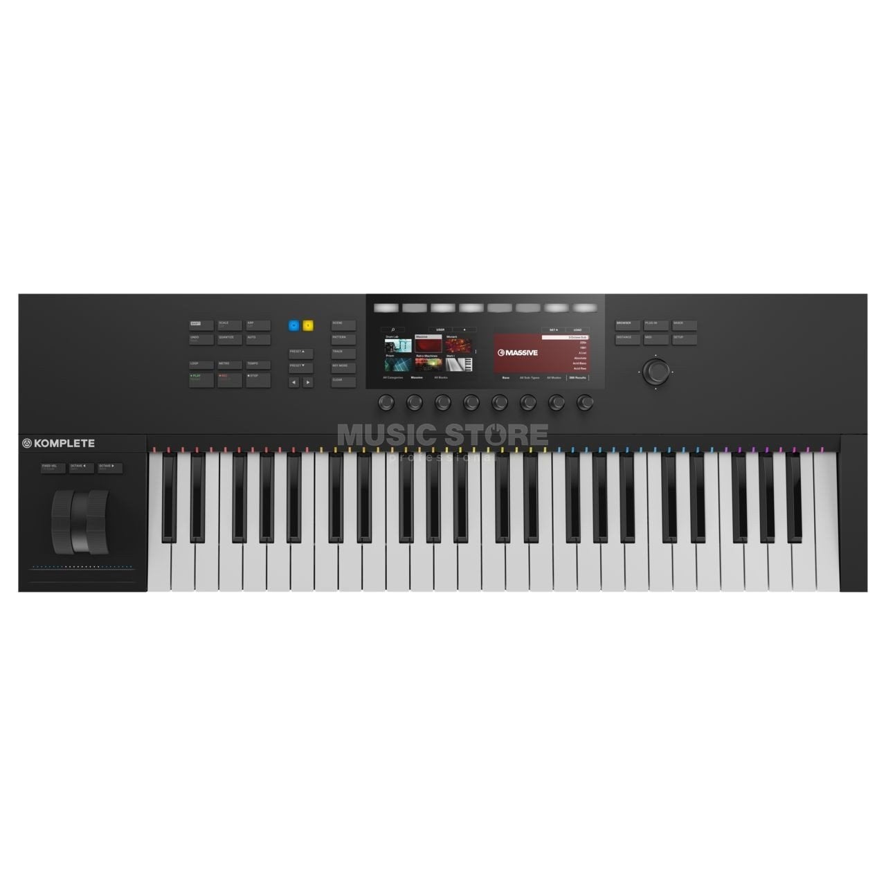 Native Instruments Komplete Kontrol S49 MK2 MIDI Keyboard, Muziek en Instrumenten, Gebruikt, Ophalen of Verzenden, Aanslaggevoelig