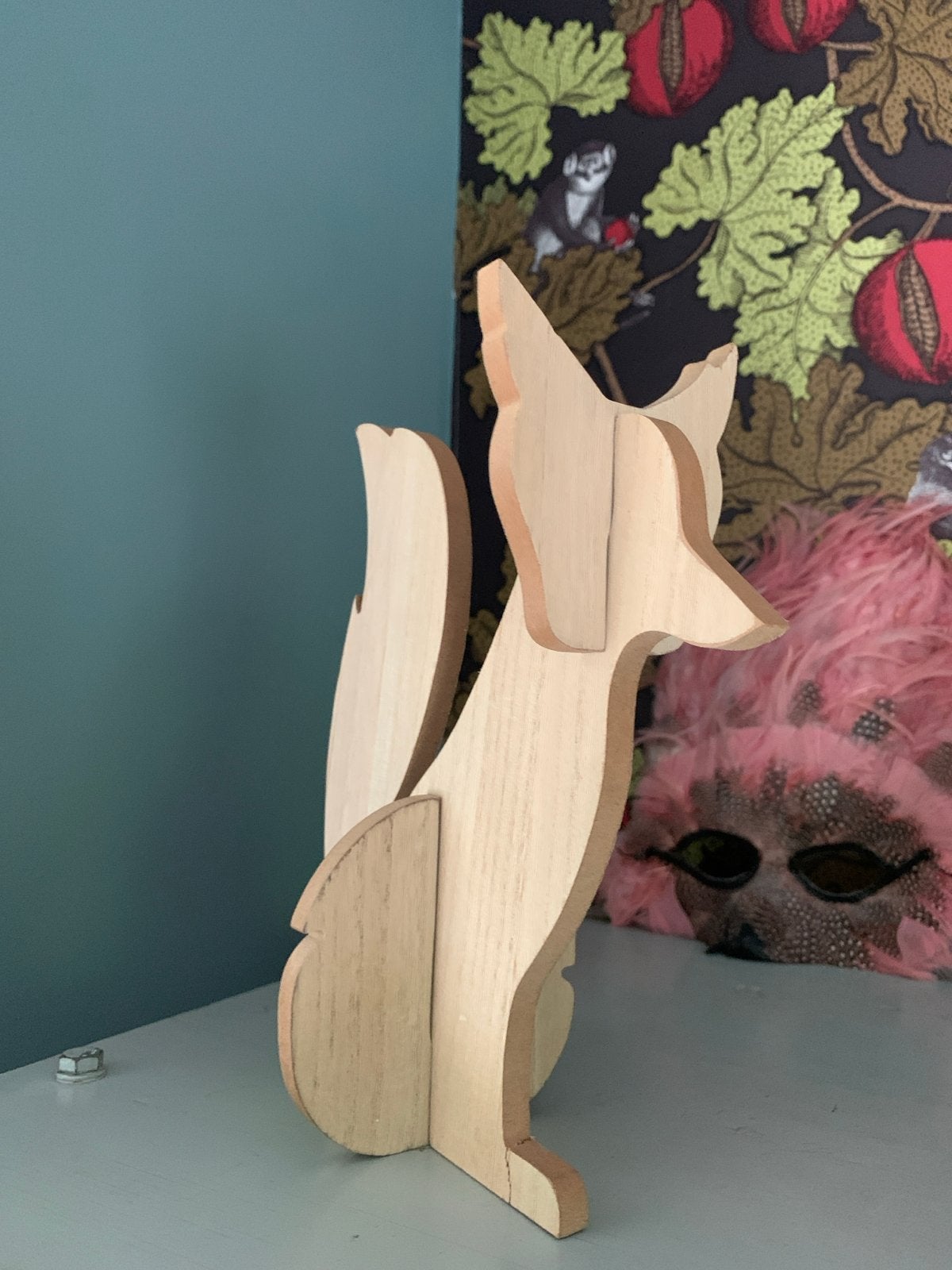Houten decoratieve vos, Hout, Nieuw, Ophalen of Verzenden, Modern
