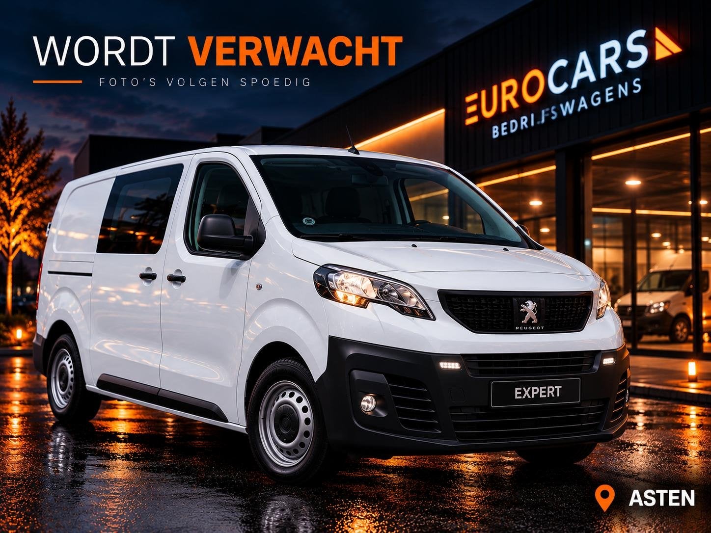 Peugeot Expert 2.0 BlueHDi 140pk L2H1 Automaat Airco Cruise, Stof, Euro 6, 4 cilinders, Wit