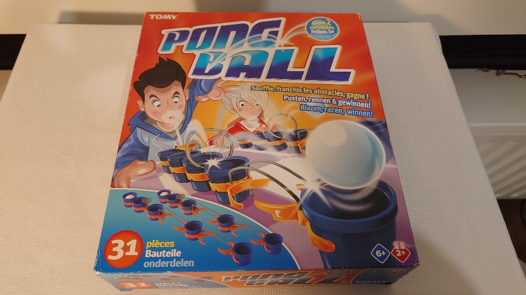 Tomy Pong Ball Spel - Blaas, race en win! nieuw, Een of twee spelers, Ophalen of Verzenden, Nieuw, Tomy