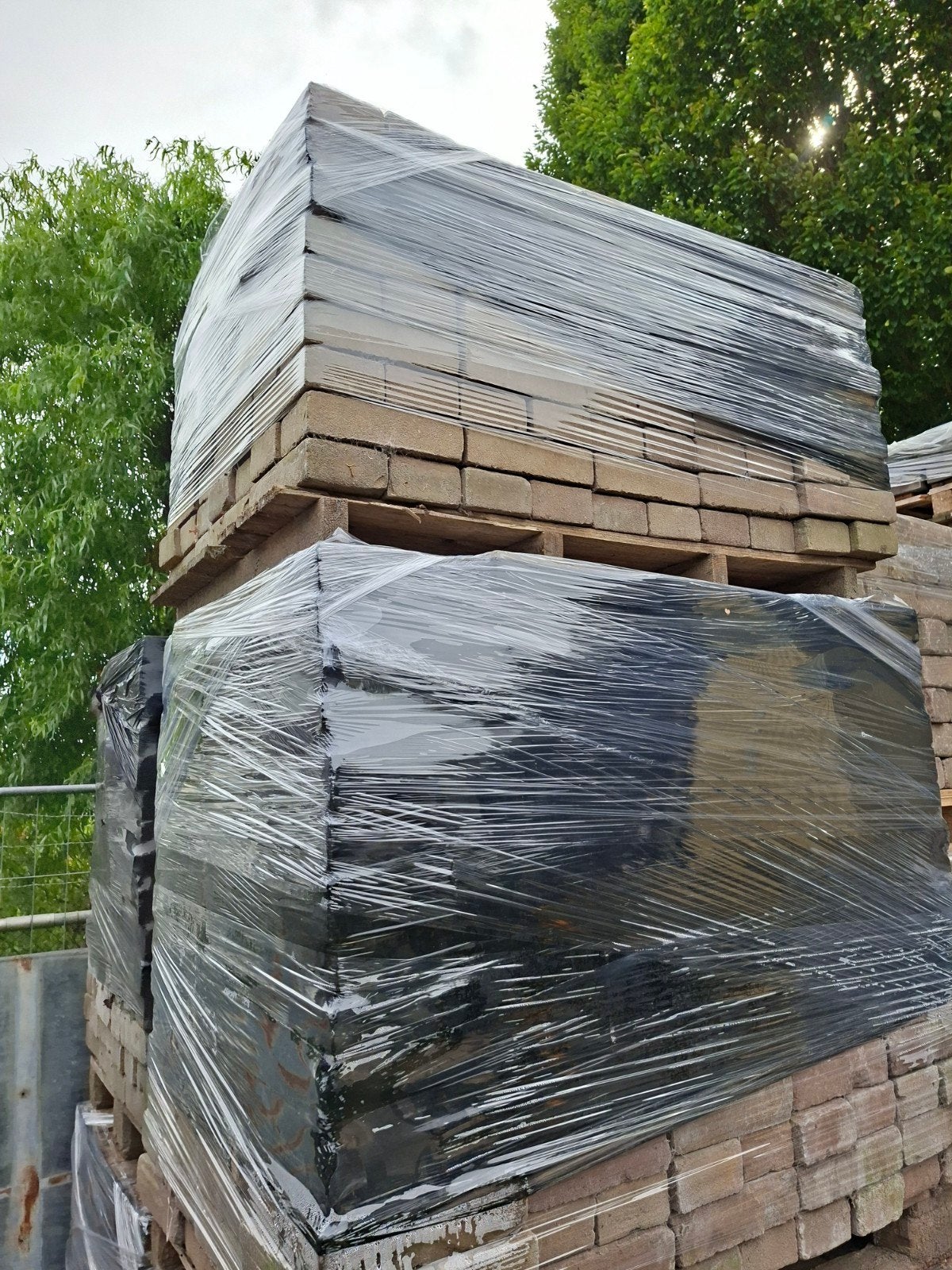 gebakken klinkers mix 65m2 platkei, Tuin en Terras, Ophalen, Gebruikt, Keramiek, Klinkers