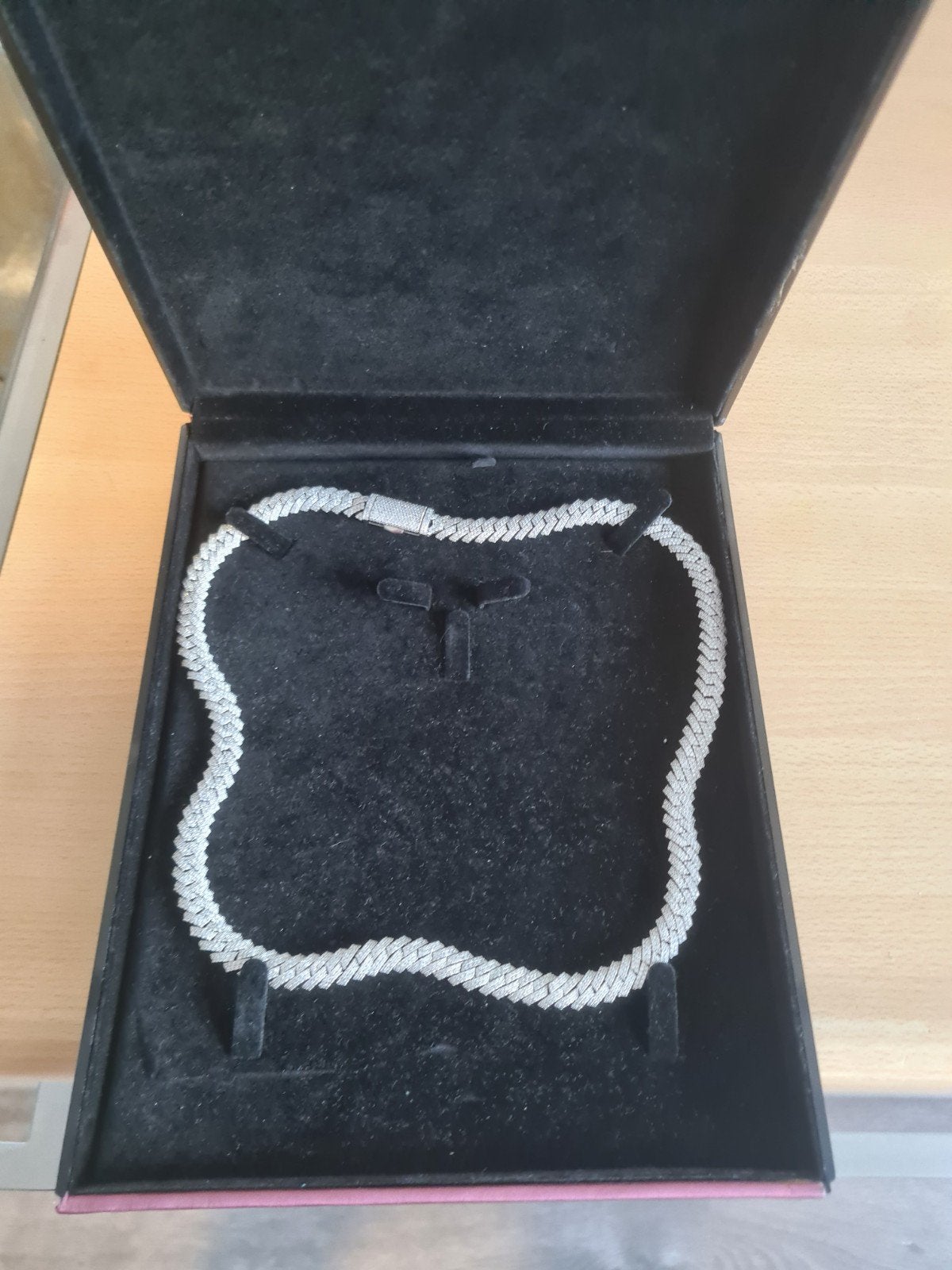 Cuban Link Ketting Zilver 925 Moissanite Diamanten 10mm 60cm, Sieraden, Tassen en Uiterlijk, Ophalen, Nieuw, Met edelsteen, Zilver
