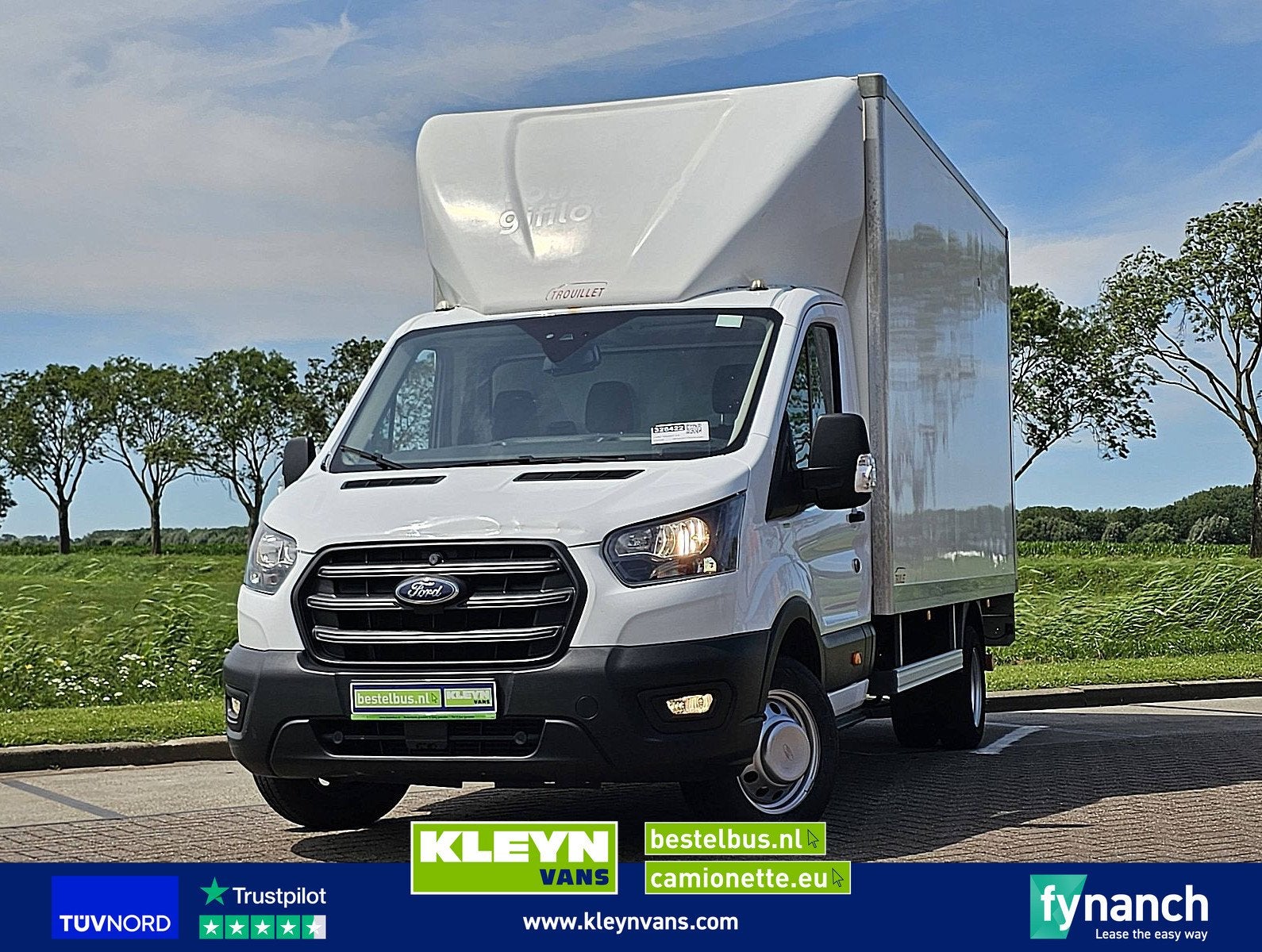 FORD TRANSIT 2.0 bakwagen laadklep!, Auto's, Gebruikt, Euro 6, Wit, Bedrijf