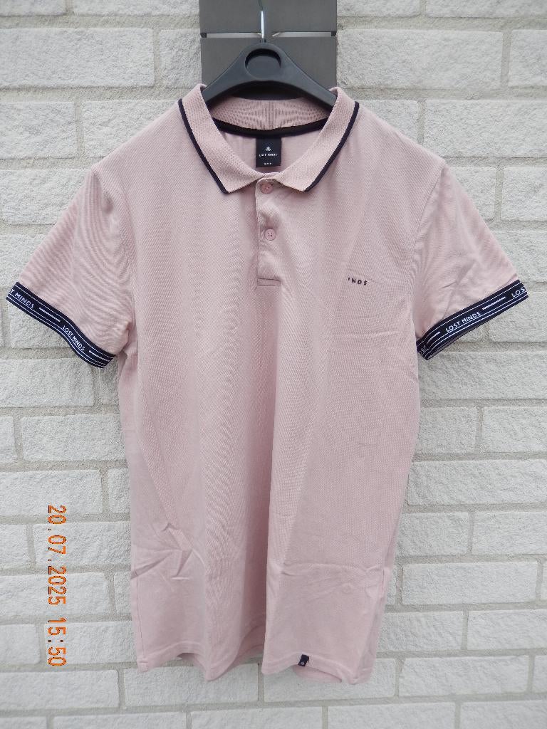 Lost Minds polo shirt oud roze M, Maat 48/50 (M), Lost Minds, Ophalen of Verzenden, Zo goed als nieuw
