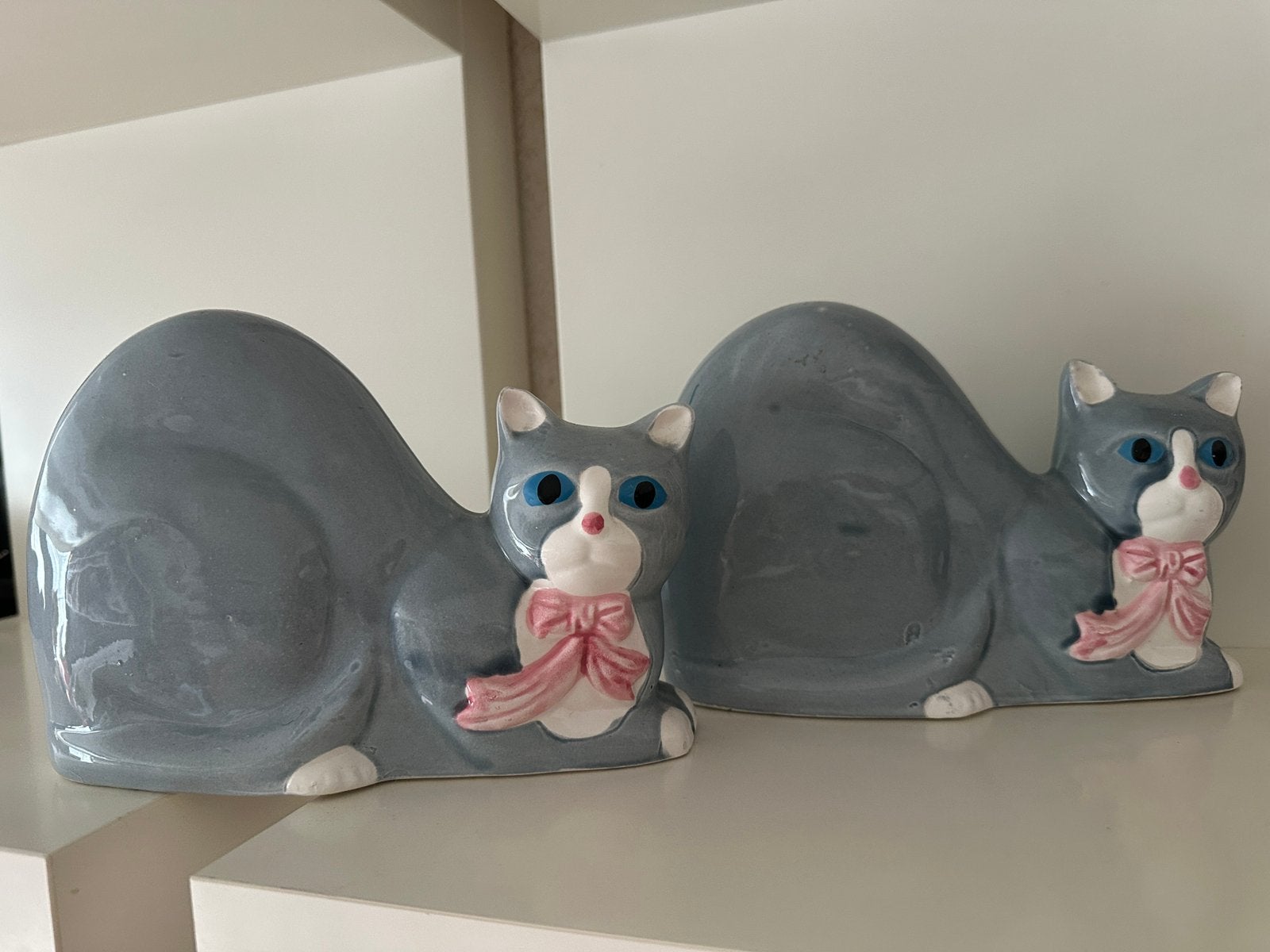2 mooie katten beelden, Ophalen of Verzenden, Zo goed als nieuw, Dier