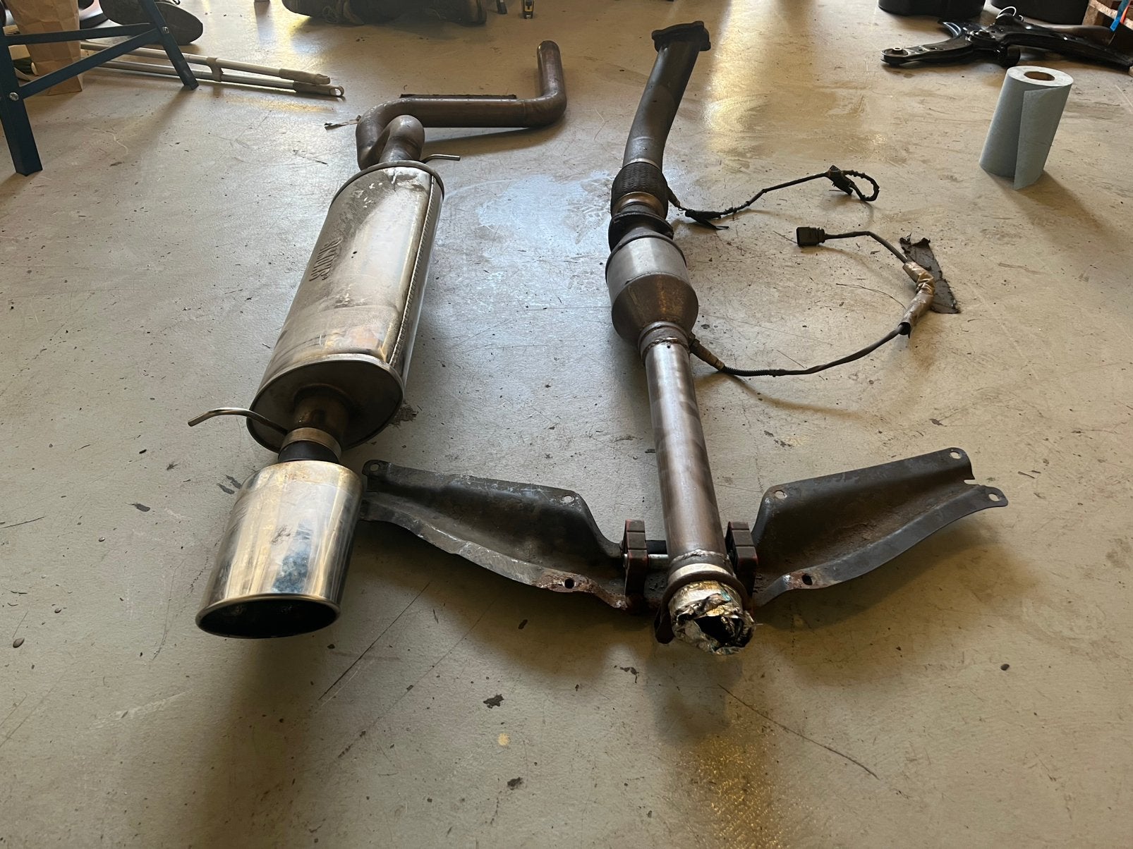 Complete uitlaatlijn Seat Leon/VW Golf 4/Audi a3 8l, Auto-onderdelen, Uitlaatsystemen, Ophalen, Gebruikt, Seat