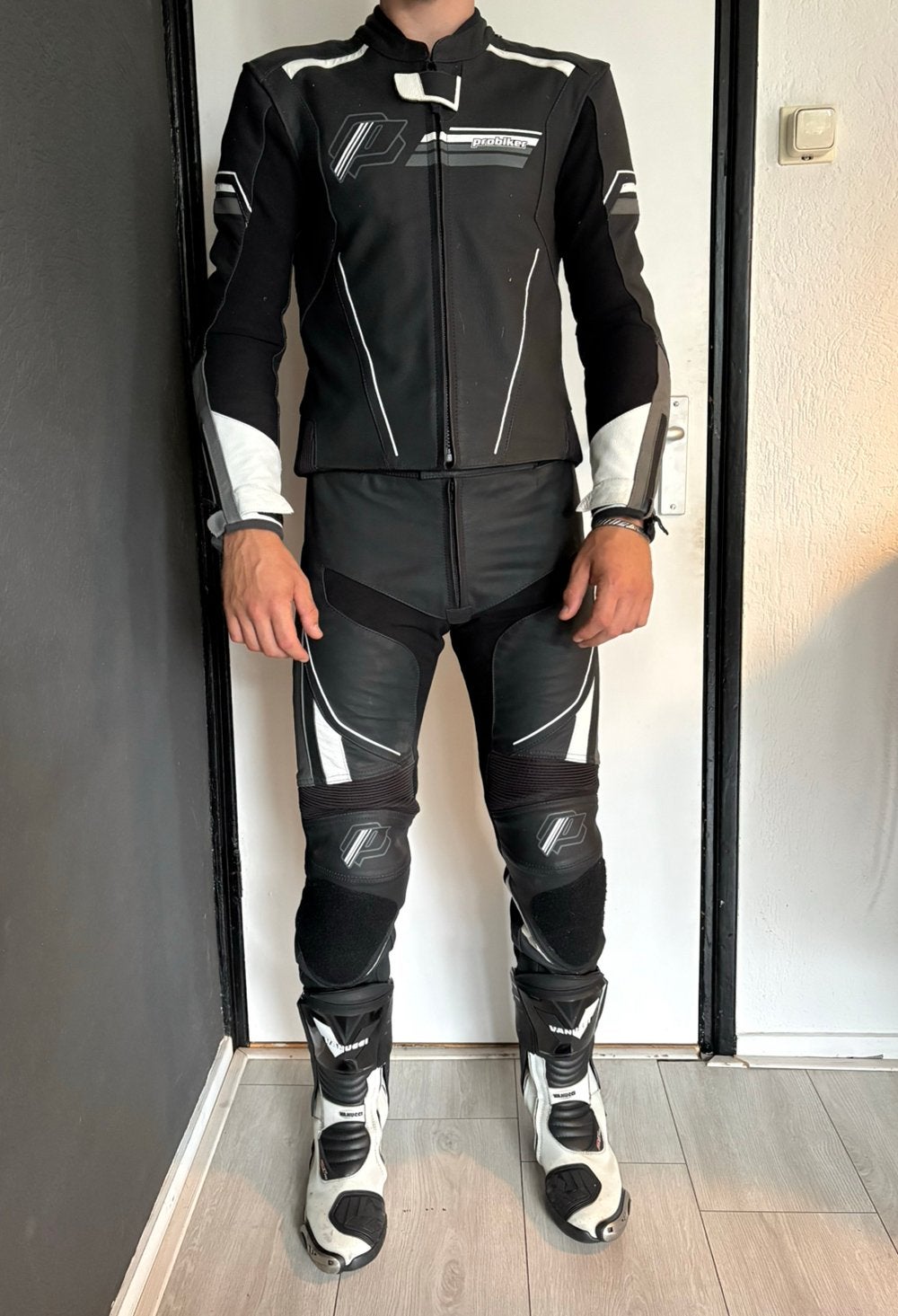 2-delig leren motorpak ZGAN // maat 46, Motoren, Ophalen, Tweedehands, Heren, Combipak