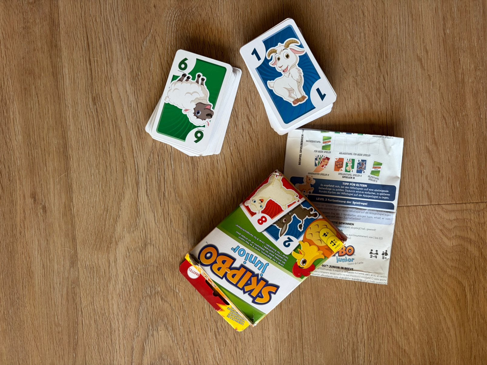 Skipbo junior, Ophalen