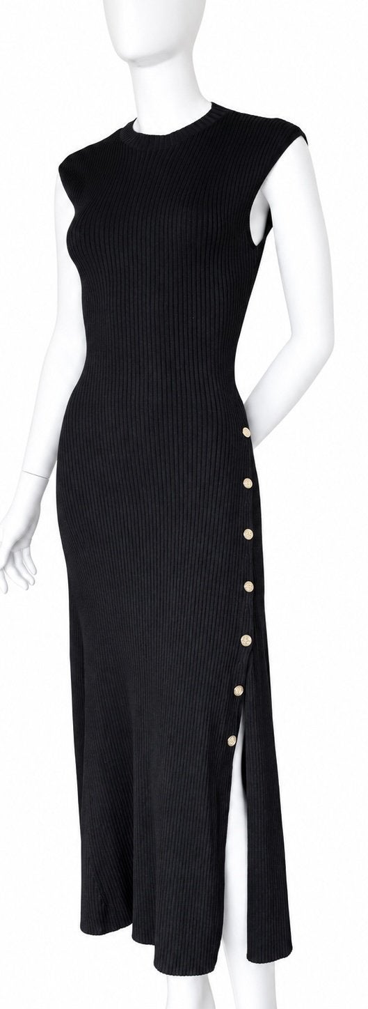 MAJE KNIT JURK ZWART MAAT S (NEW €340) ALS NIEUW 💖💖💖, Zwart, Ophalen of Verzenden, Zo goed als nieuw, Maat 36 (S)