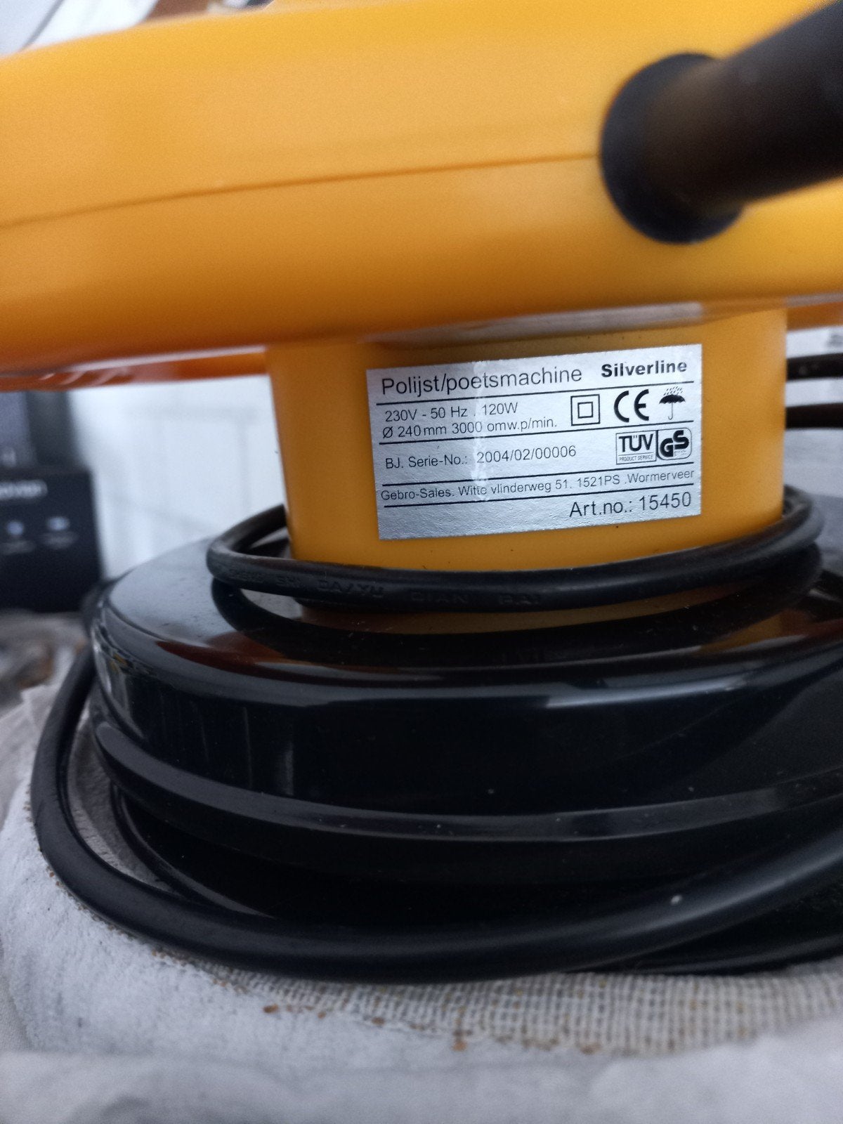 Silverline Polijst/Poetsmachine 120W - Gebruikt, Auto diversen, Ophalen, Zo goed als nieuw
