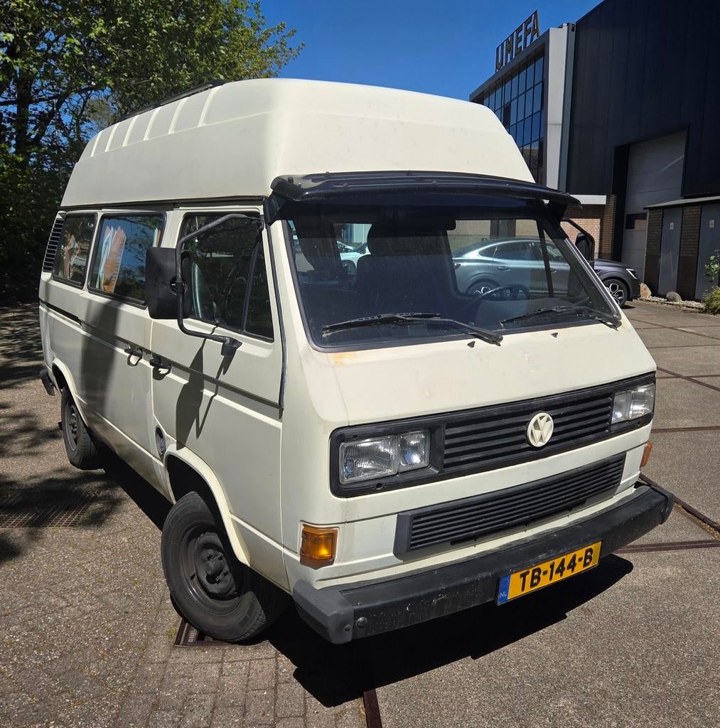 Mooie Volkswagen T3 camper! Mooi hoog postdak., Volkswagen, Tot en met 2, Particulier, Standaard zit