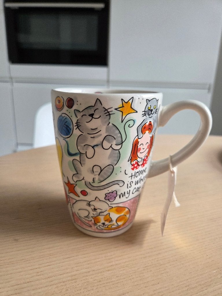 Blond Amsterdam XL beker 'Cat Lover', Huis en Inrichting, Keuken | Servies, Ophalen, Zo goed als nieuw, Kop(pen) en/of Schotel(s)