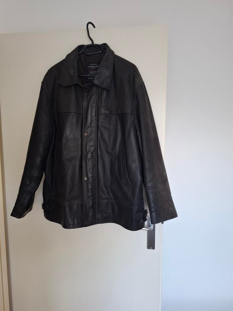 Leren jas, Ophalen, Bruin, Maat 56/58 (XL), Sutherland