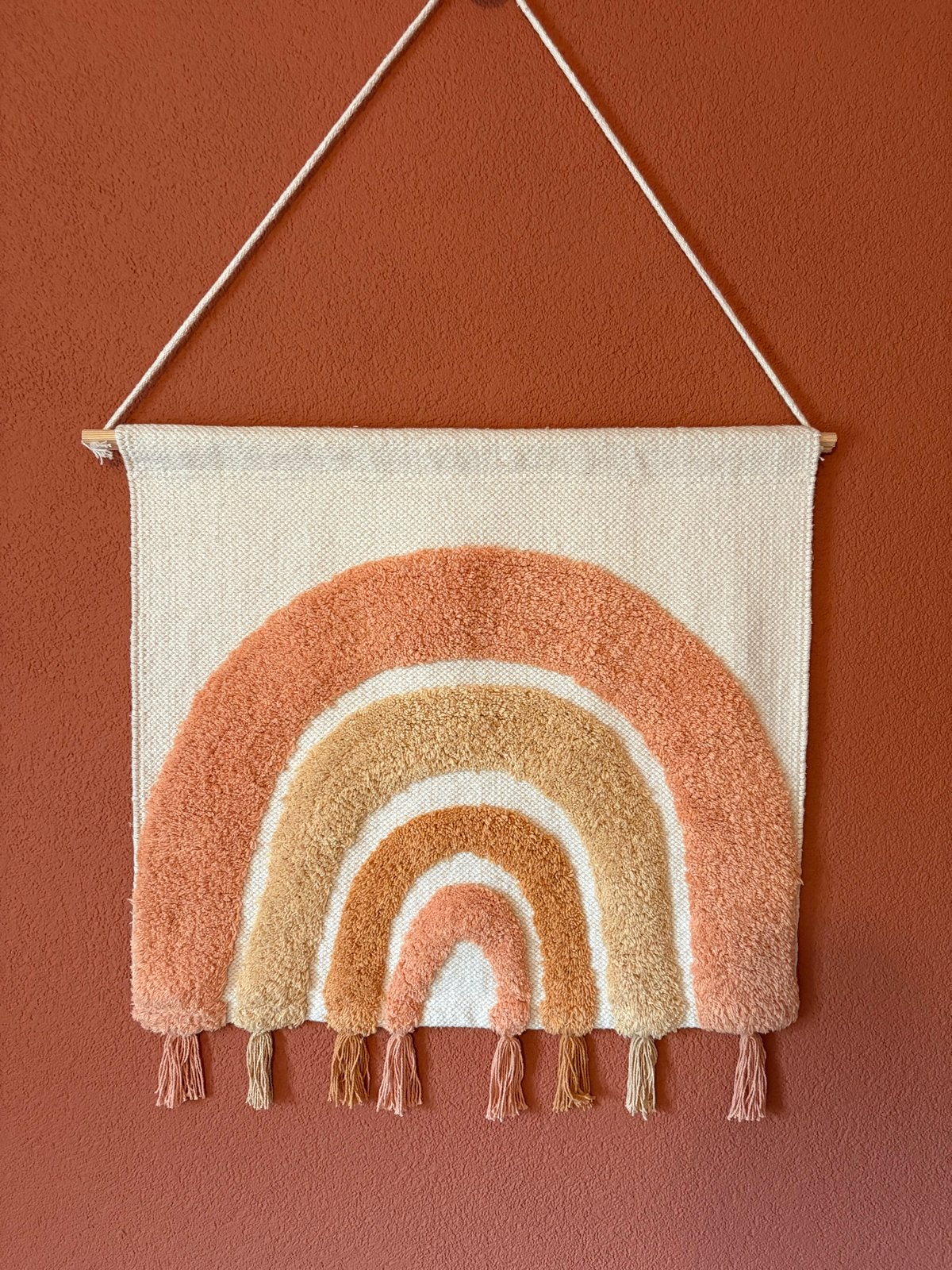 Boho regenboog wandkleed - 58x54 cm, Boho, Meerkleurig, Ophalen of Verzenden, Zo goed als nieuw