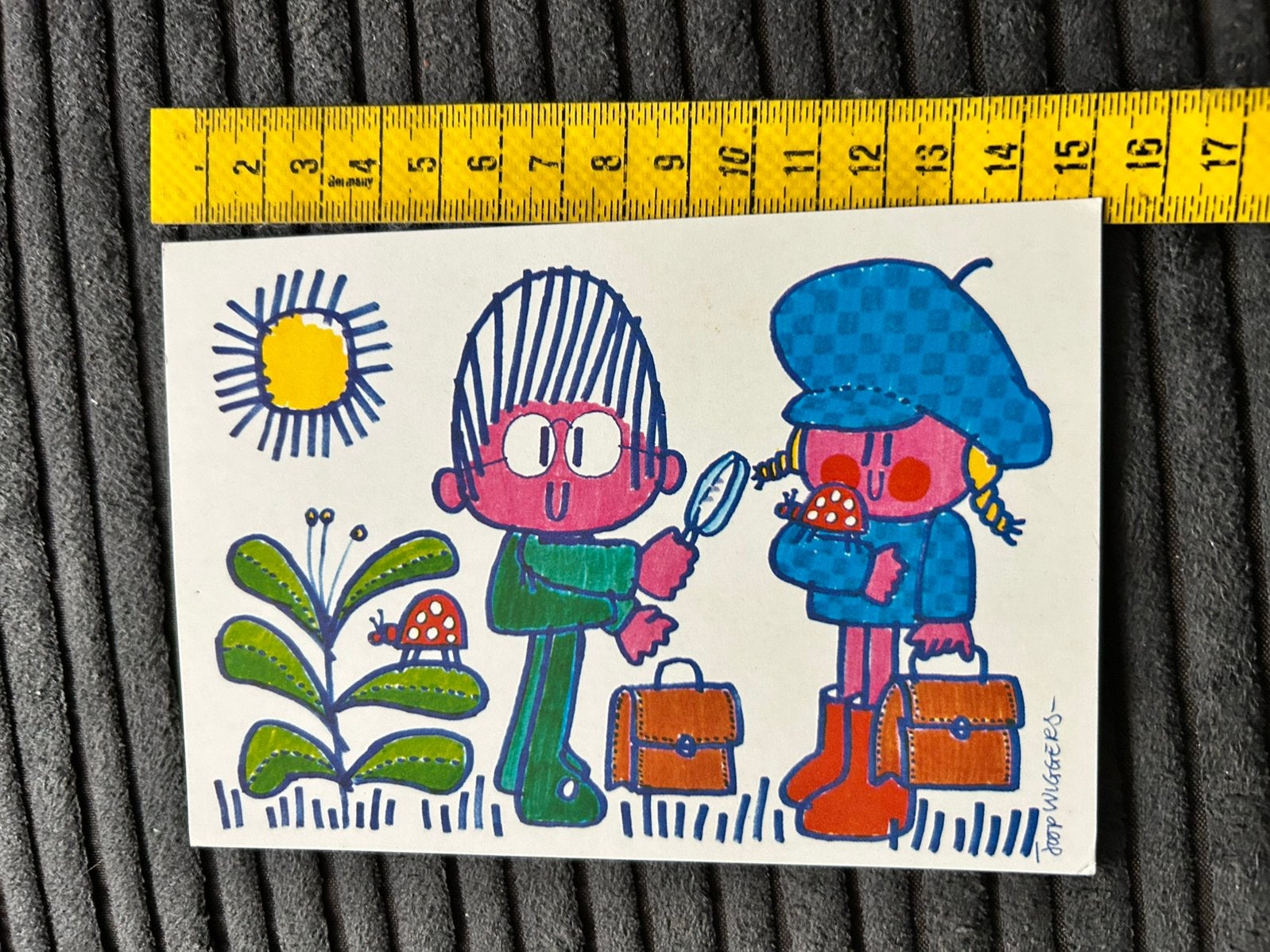 43.Oude  Kinderkaart Joop Wiggers, Verzamelen, Ophalen of Verzenden, 1980 tot heden