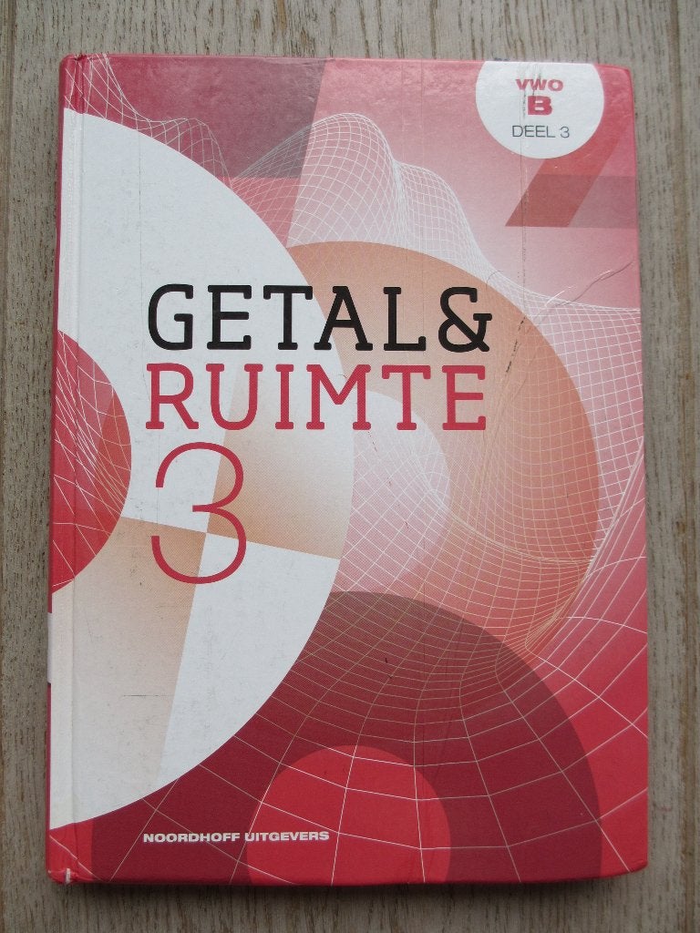 Wiskunde schoolboek Getal & Ruimte  – VWO B – deel 3, Gelezen, VWO, Ophalen of Verzenden, Wiskunde B