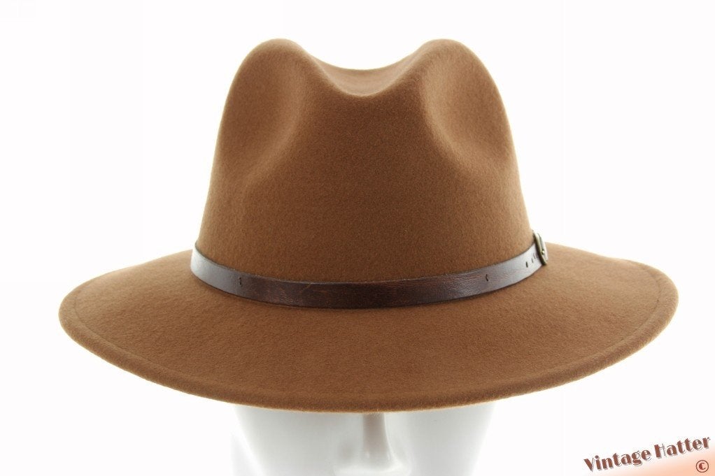 Outdoor gleufhoed cacao waterafstotend bruin wolvilt 56-58, Ophalen of Verzenden, Nieuw, One size fits all, Hoed