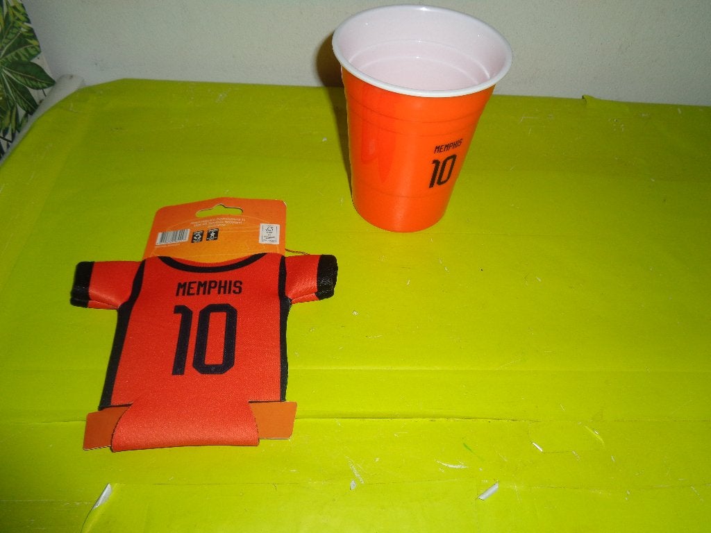 MEMPHIS DEPAY DRINK SET €0,75!, Verzamelen, Ophalen, Nieuw, Overige binnenlandse clubs, Overige typen