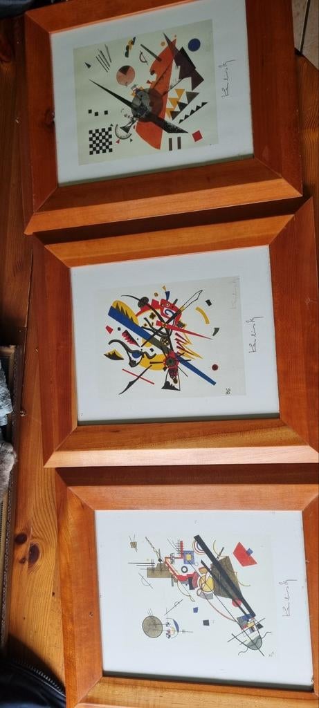 Wasslly Kandinsky kunstwerken nadruk, Antiek en Kunst, Kunst | Litho's en Zeefdrukken, Ophalen of Verzenden