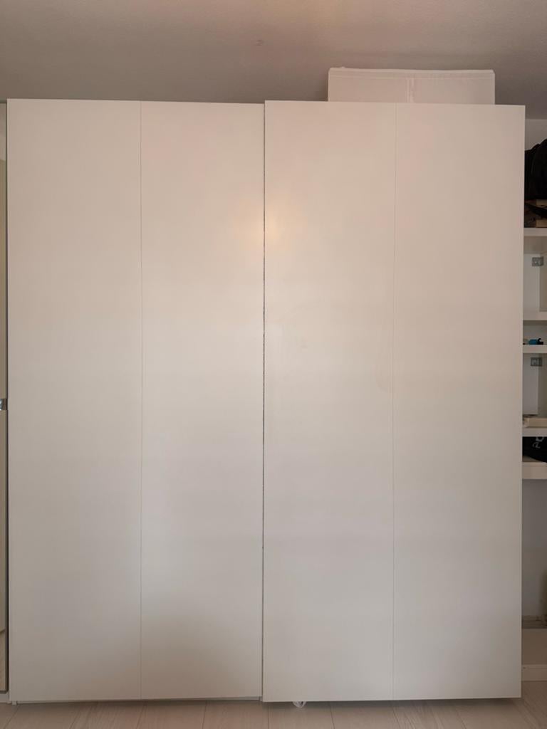 IKEA pax Hasvik met schuifdeuren en 2 lades (236x200cm), 200 cm of meer, 150 tot 200 cm, Ophalen of Verzenden, Zo goed als nieuw