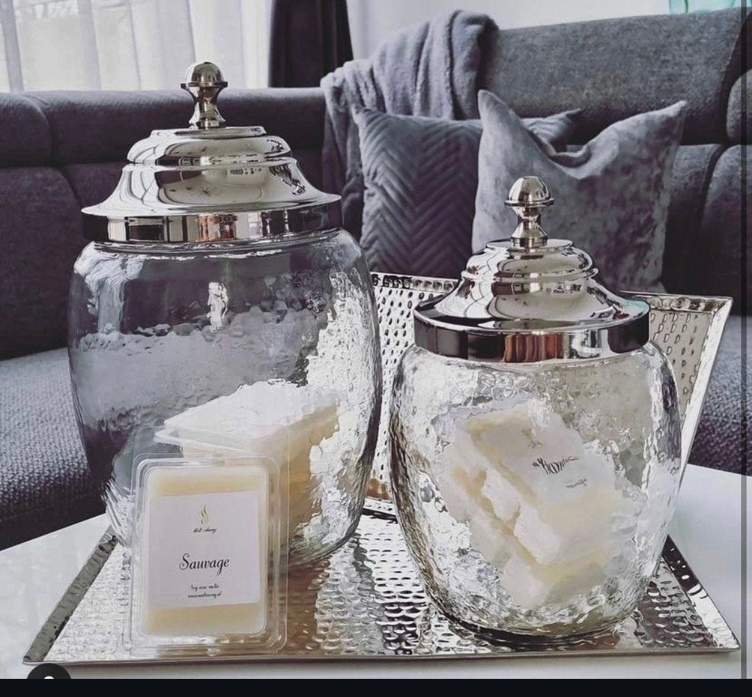 Luxe Colmore Brigo Glazen Voorraadpotten Set (2 stuks) NIEUW, Ophalen of Verzenden, Nieuw, Zilver, Glas