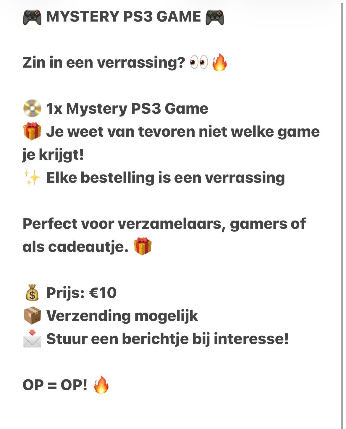 Mystery PS3 Game - Laat je verrassen!, Spelcomputers en Games, Ophalen of Verzenden, Gebruikt