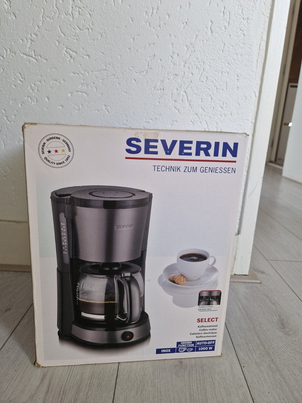 Severin Select Koffiezetapparaat - Nieuw in doos, Ophalen, 10 kopjes of meer, Gemalen koffie, Koffiemachine