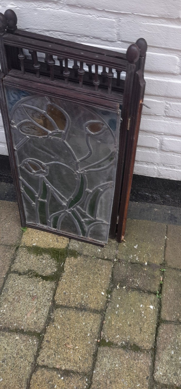glas in lood raamscherm, Ophalen of Verzenden