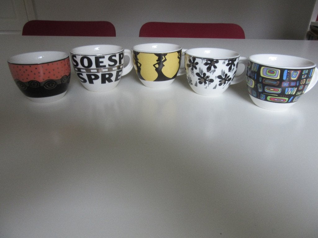 Vintage AERIA coffee tea cup cappuccino kop vgl. illy d'anca, Overige materialen, Overige merken, Zo goed als nieuw, Overige stijlen