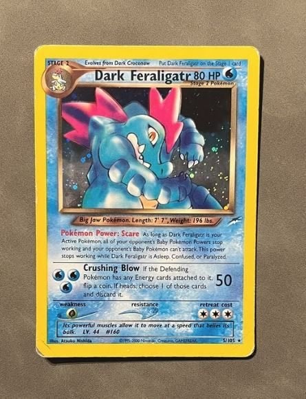Pokemonkaart Dark Feraligatr (NDE 5), Verzenden, Gebruikt