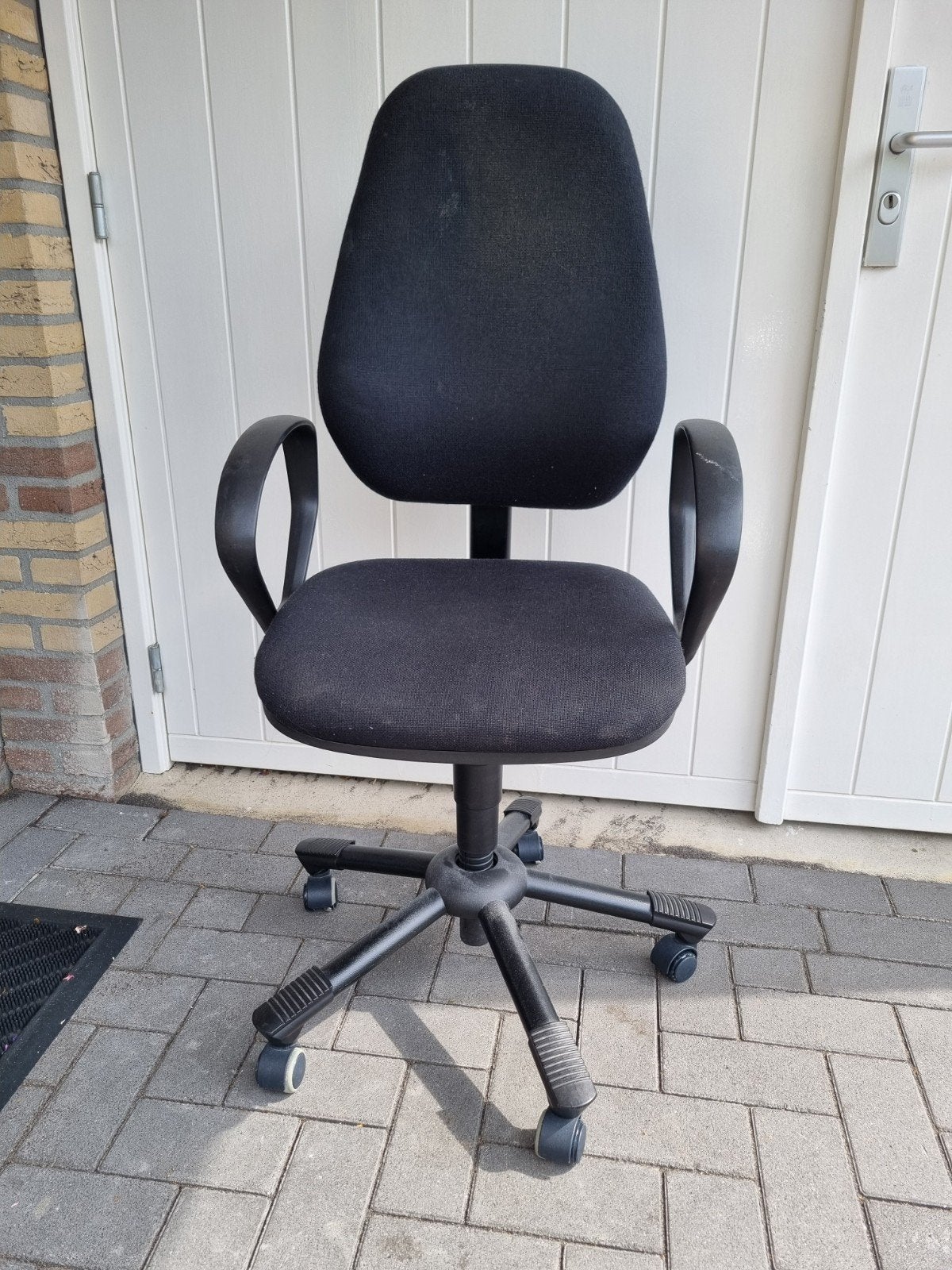 Bureaustoel - nog prima, wieltjes aan vervanging toe, Ophalen, Gebruikt, Zwart, Bureaustoel