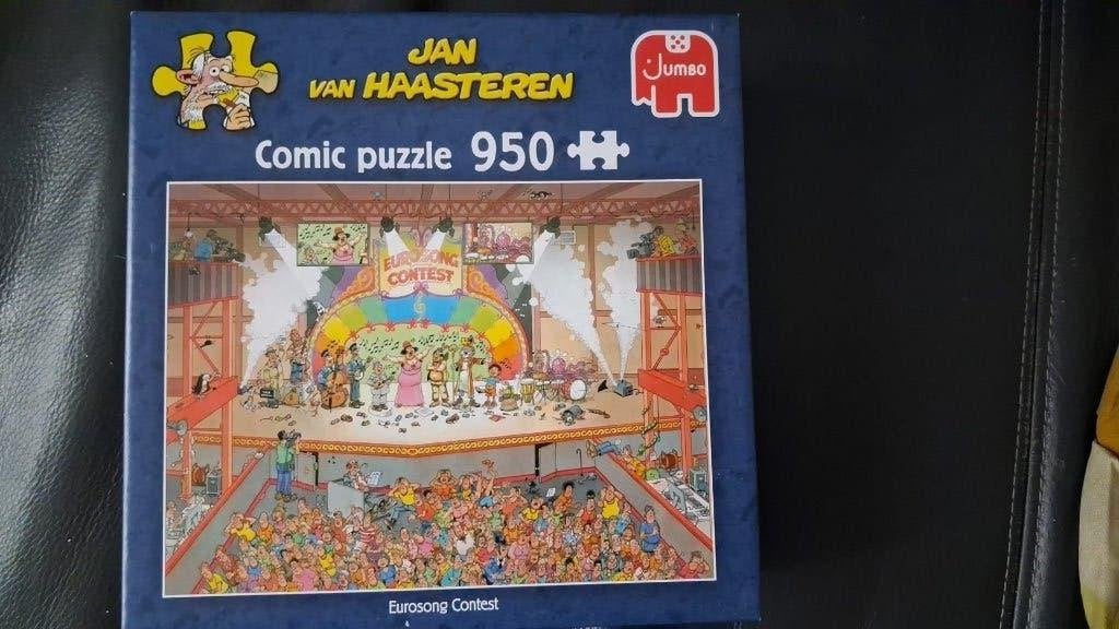 Jan van Haasteren Eurovisie Songfestival 950 stukje compleet, Ophalen, 500 t/m 1500 stukjes, Zo goed als nieuw, Legpuzzel
