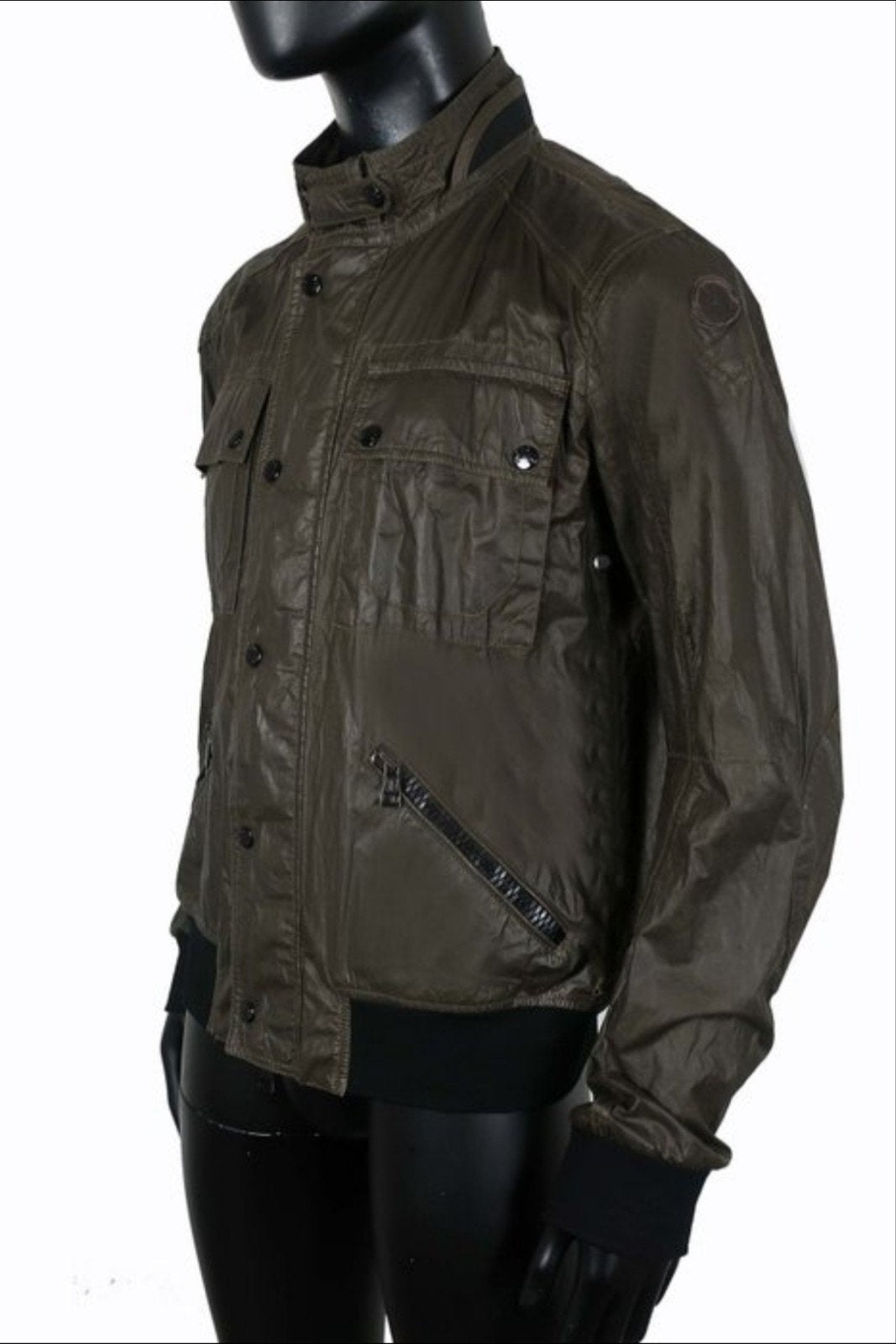 Moncler "Chamois" biker- style jacket Orgineel., Ophalen of Verzenden, Zo goed als nieuw, Zwart