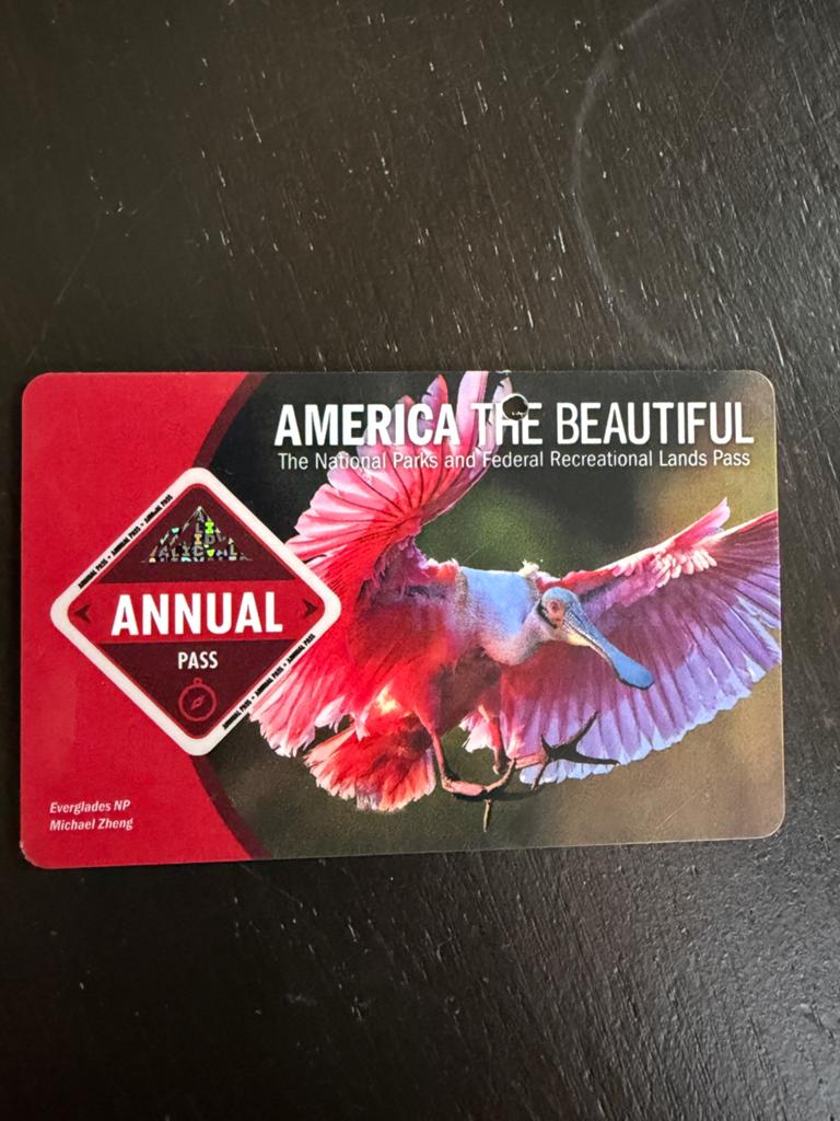 America the beautiful annual pass, Drie personen of meer, Ticket of Toegangskaart