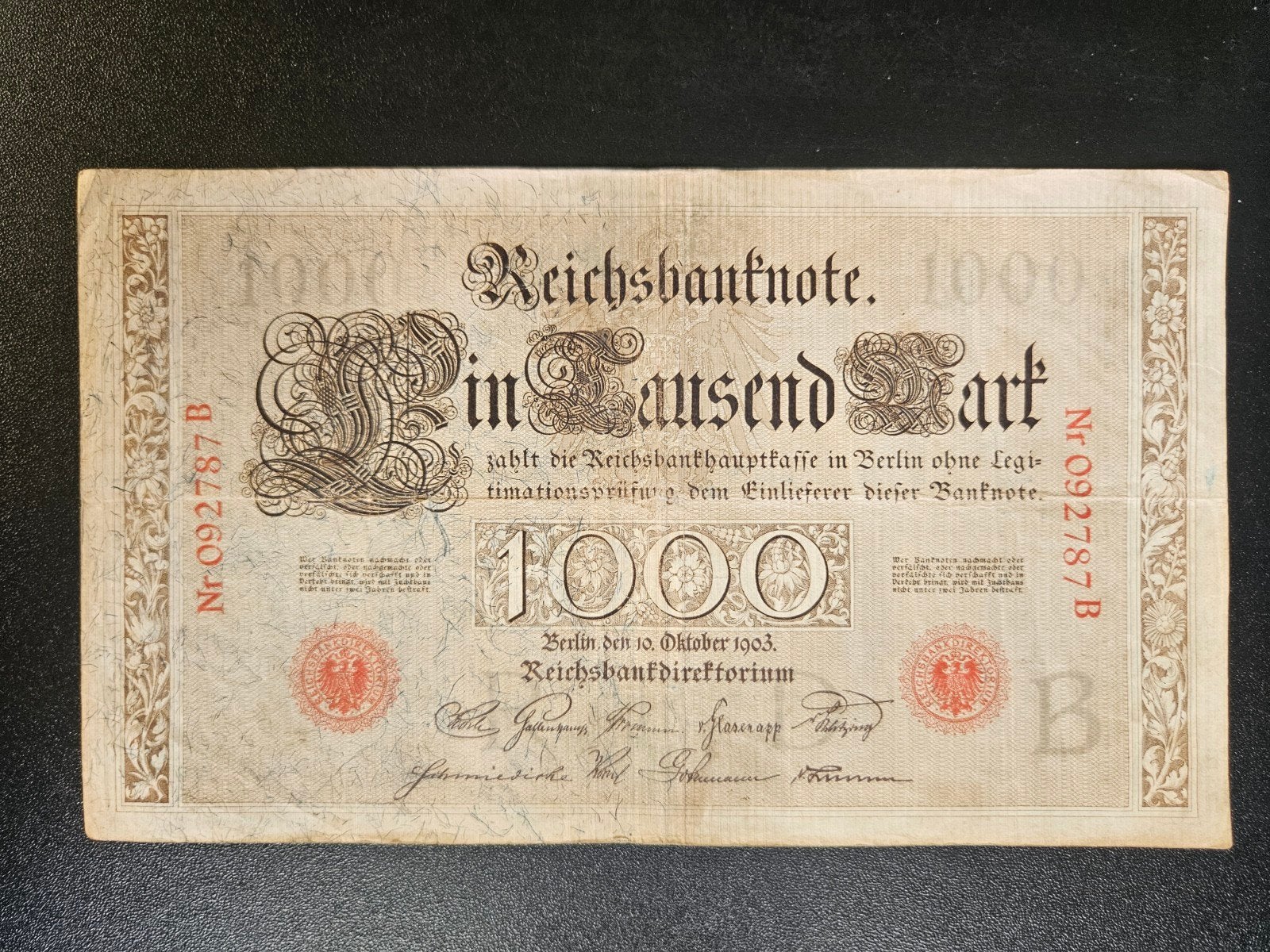 Duitsland pick 23 1903, Verzenden, Duitsland, Los biljet