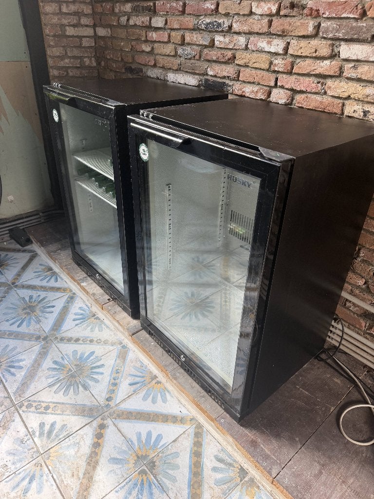 2x Husky horeca drankenkoeler / barkoelkast / koelkast 112L, 200 liter of meer, 45 tot 60 cm, Ophalen, 85 tot 120 cm