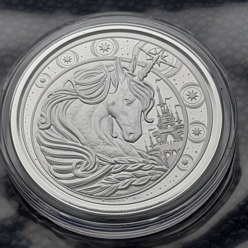 2023 Ghana Unicorn 1 oz silver, Ophalen of Verzenden, Overige landen, Zilver