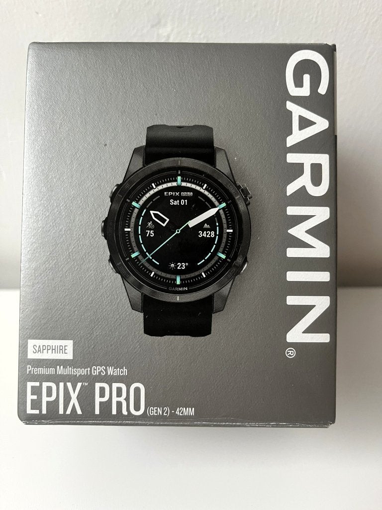 Garmin Epix Pro Sapphire gen 2 - 42 cm zwart GPS horloge, Gebruikt, Zwart, Garmin, IOS