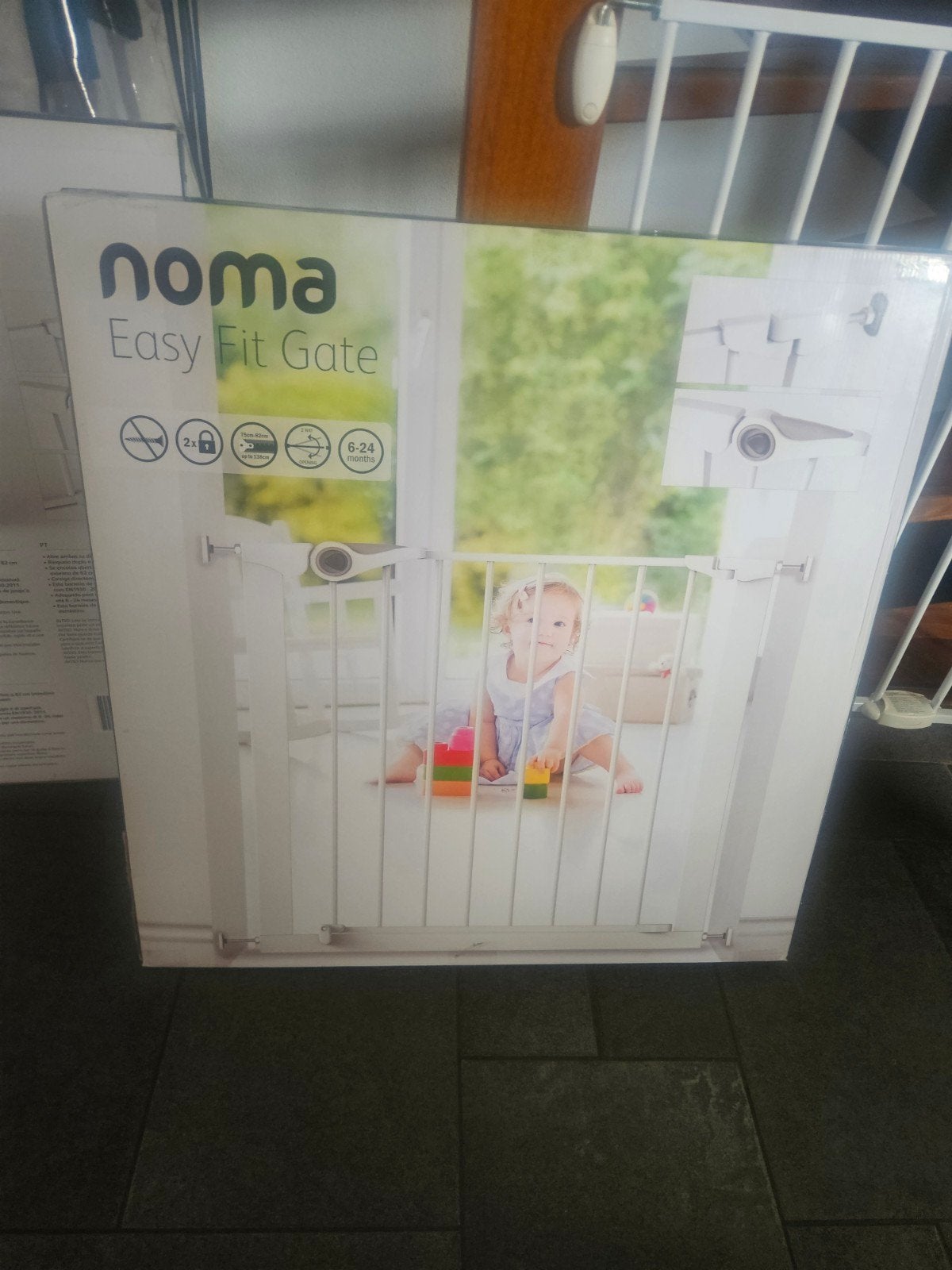 Noma Easy Fit Gate - Veiligheidshekje voor kinderen, Kinderen en Baby's, Traphekjes, Ophalen, Nieuw, Metaal of IJzer, 115 cm of meer