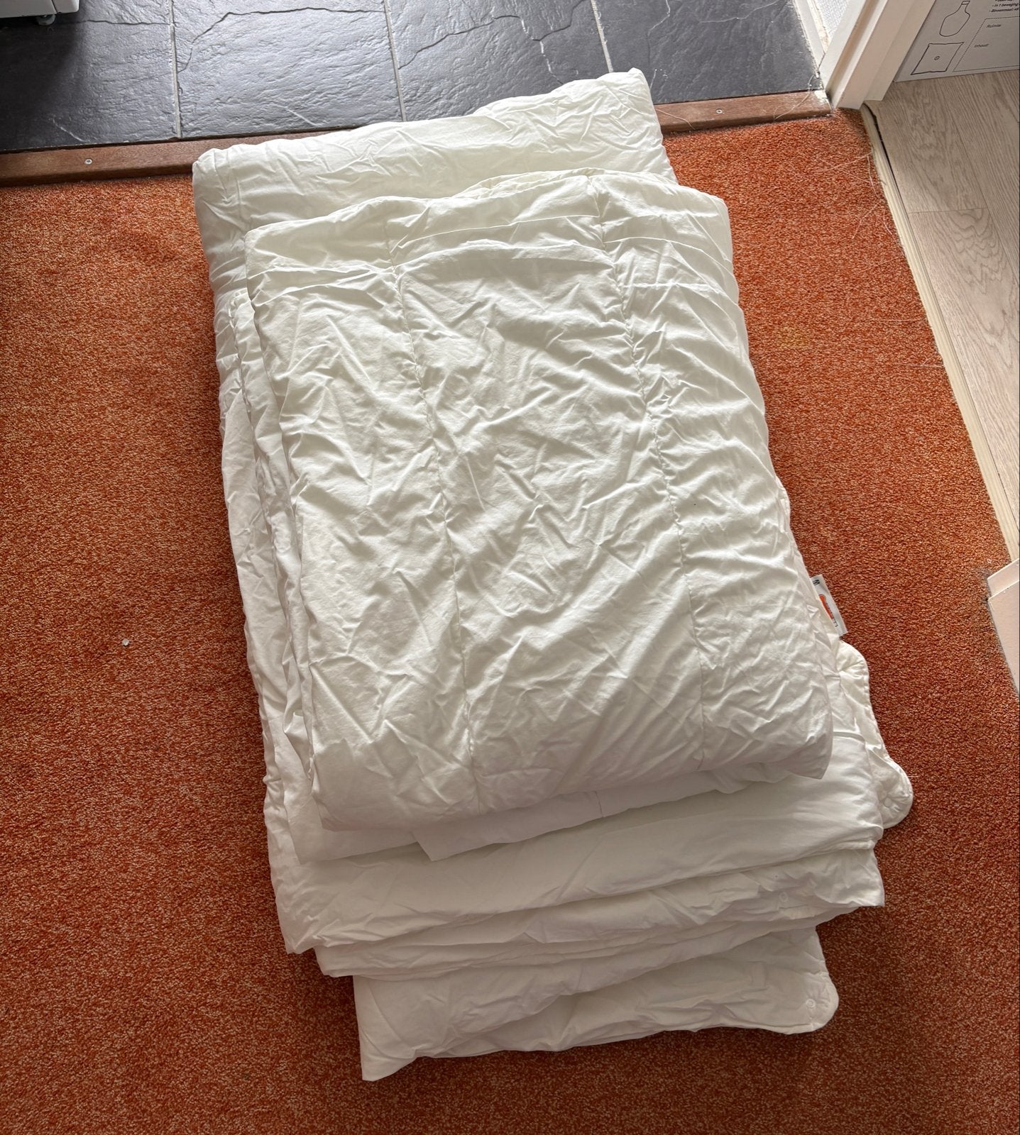 IKEA STJÄRNBRÄCKA 4-seizoenendekbed 240x220, Huis en Inrichting, Slaapkamer | Beddengoed, Ophalen, Wit, Tweepersoons, Deken of Dekbed
