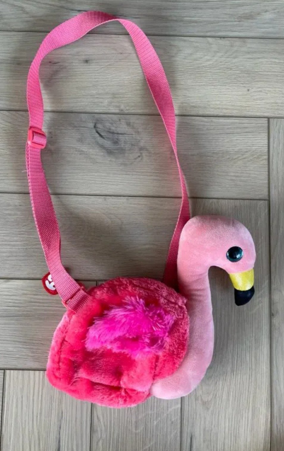 TY Beanie Boo Flamingo Tas Knuffeltas Roze Schoudertas Kinde, Ophalen of Verzenden, Roze, Schoudertasje